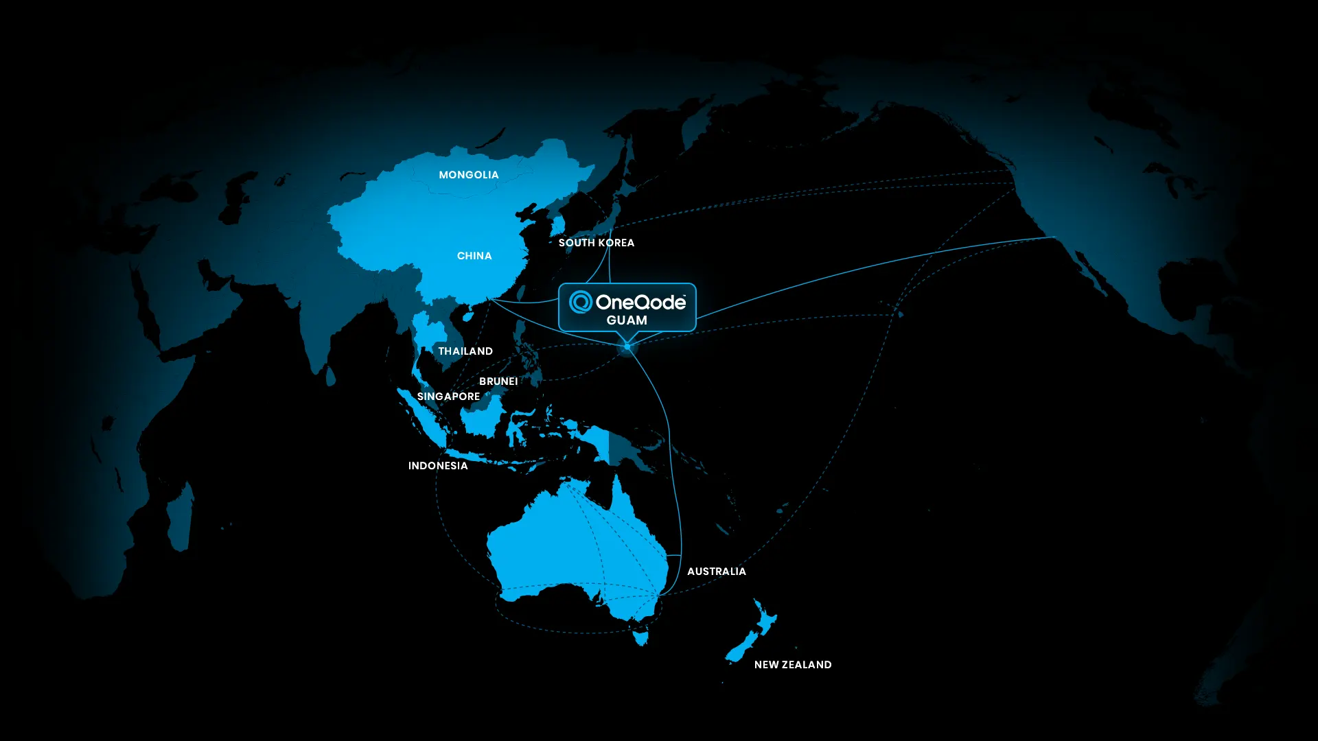 Map highlighting countries where players connected from to play Counter-Strike: Global Offensive